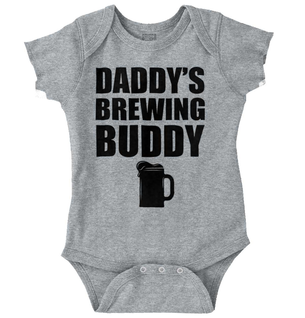 Brewing Buddy Romper Bodysuit-Direct To Garment Print-Brisco Baby