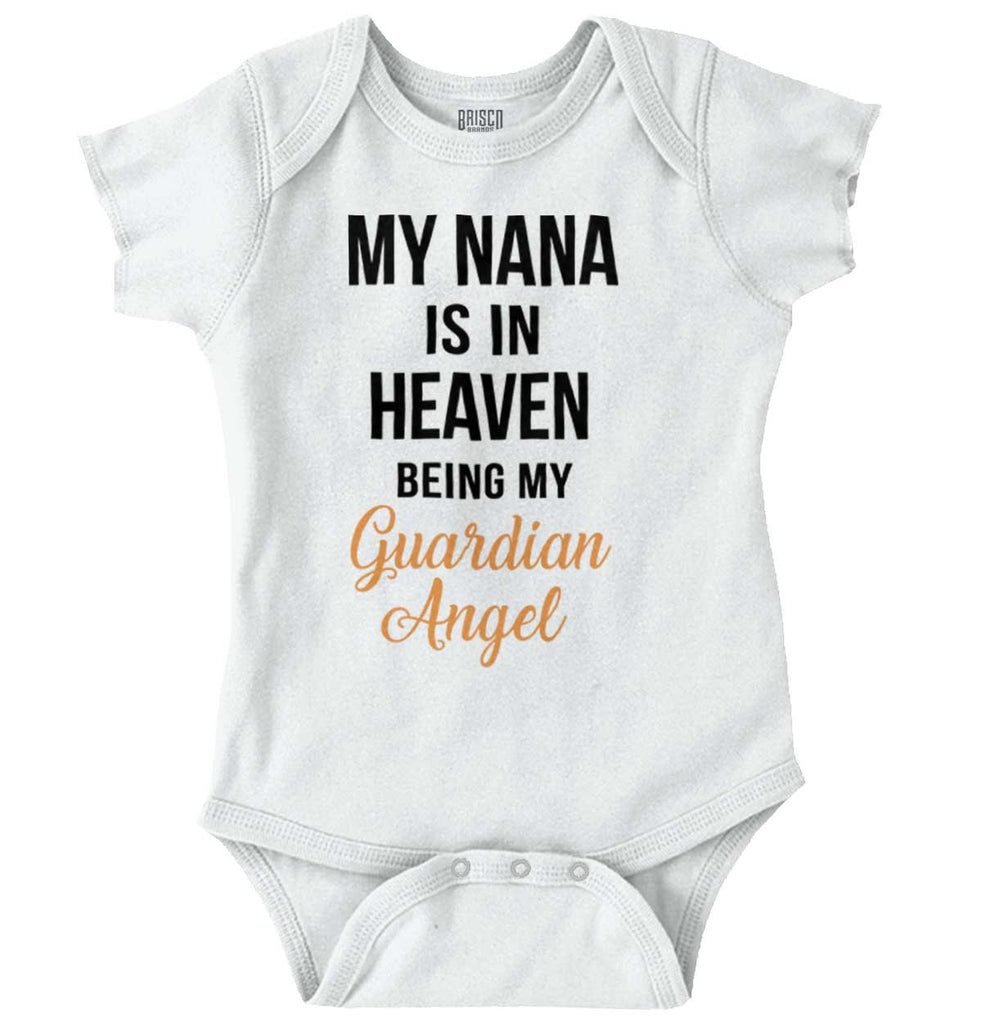 Nana Guardian Angel Romper Bodysuit-Direct To Garment Print-Brisco Baby