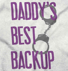 Daddy's Best Backup Solid Baby Infant Dress-Direct To Garment Print-Brisco Baby