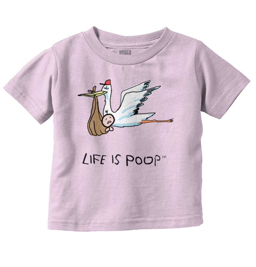 Stork Infant Toddler T Shirt-Direct To Garment Print-Brisco Baby
