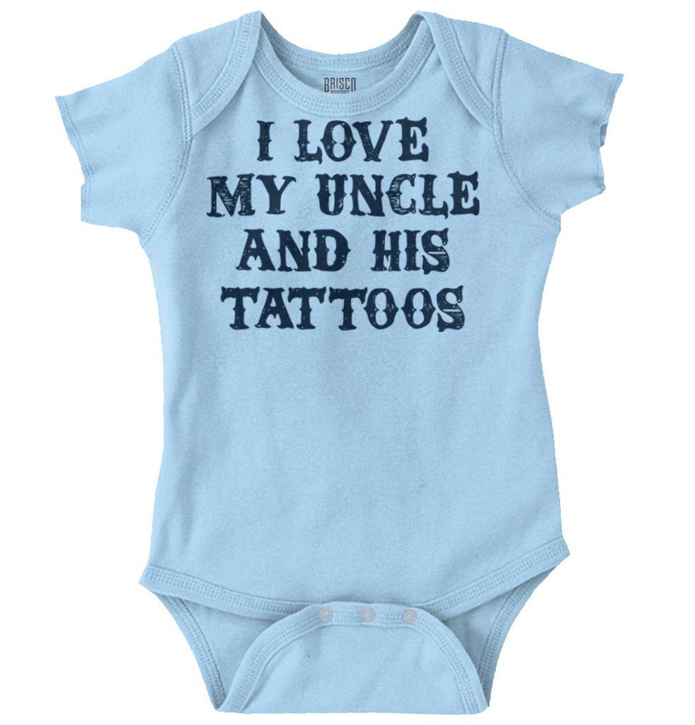 Uncle's Tattoos Romper Bodysuit-Direct To Garment Print-Brisco Baby
