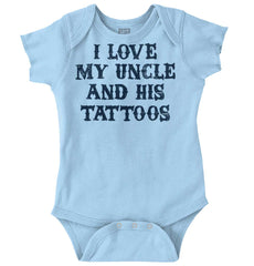 Uncle's Tattoos Romper Bodysuit-Direct To Garment Print-Brisco Baby