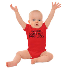 Dads Lucky Romper Bodysuit-Direct To Garment Print-Brisco Baby