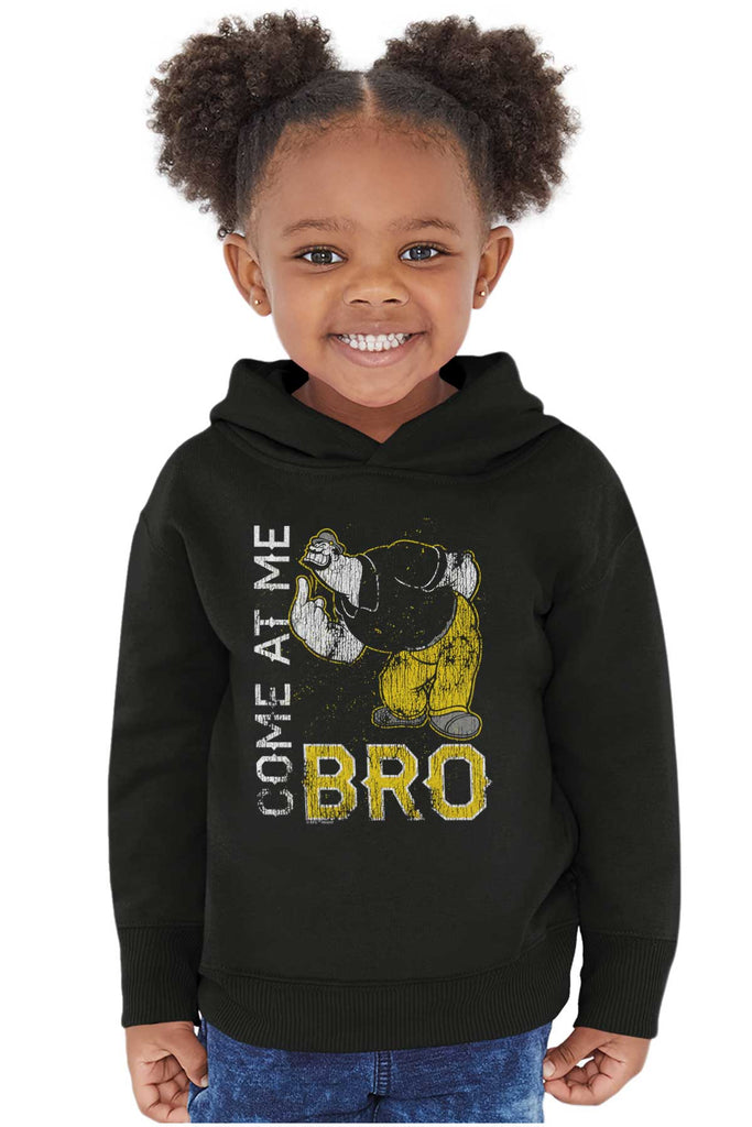 Come At Me Bro Toddler Pullover Hoodie-Direct To Garment Print-Brisco Baby