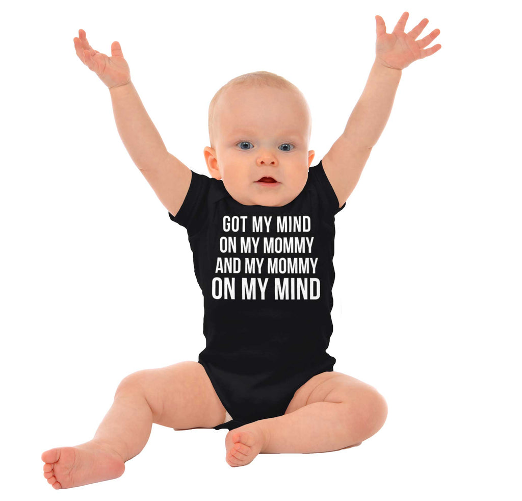 Mind On Mommy Romper Bodysuit-Direct To Garment Print-Brisco Baby