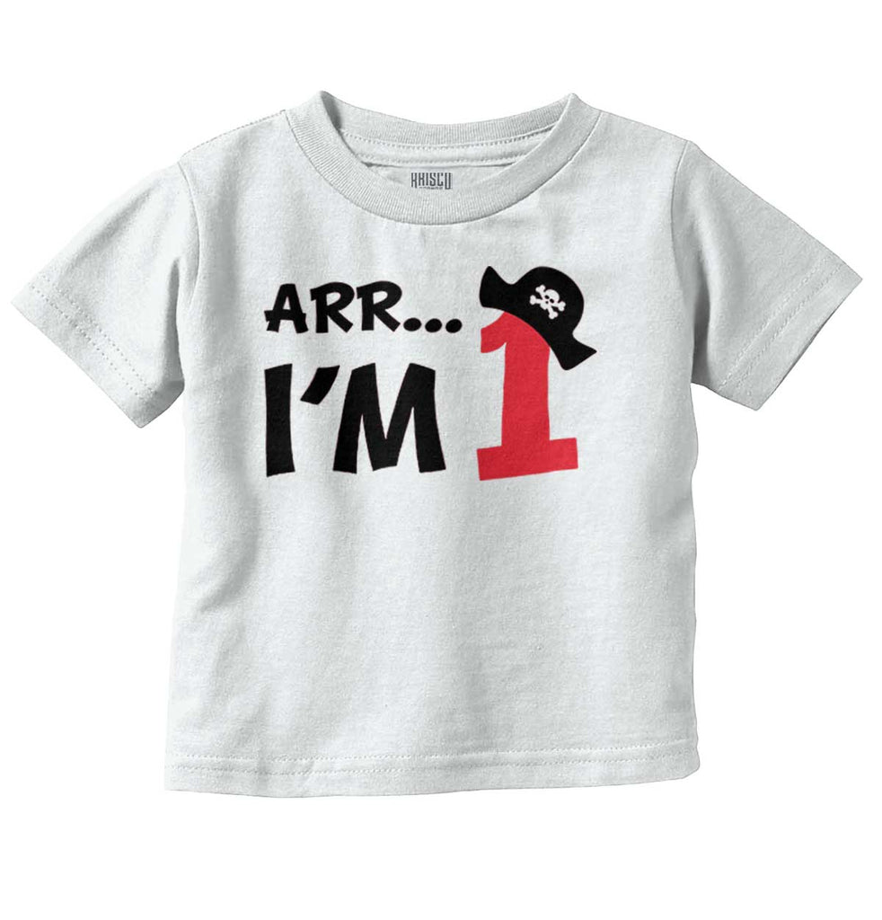 Arr I'm 1 Infant Toddler T Shirt-Direct To Garment Print-Brisco Baby