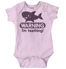 I'm Teething Romper Bodysuit-Direct To Garment Print-Brisco Baby