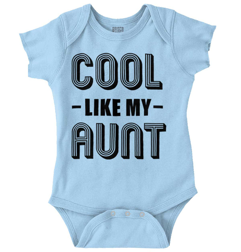 Cool Like My Aunt Romper Bodysuit-Direct To Garment Print-Brisco Baby