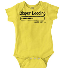 Diaper Loading Romper Bodysuit-Direct To Garment Print-Brisco Baby