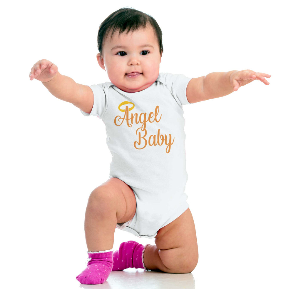 Angel Baby Romper Bodysuit-Direct To Garment Print-Brisco Baby