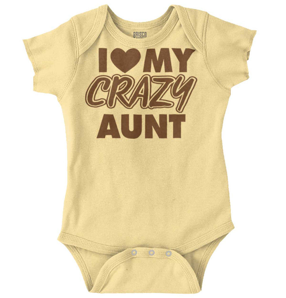 Crazy Aunt Romper Bodysuit-Direct To Garment Print-Brisco Baby