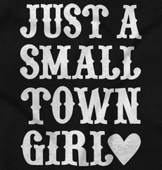 Small Town Girl Football Romper Bodysuit-Direct To Garment Print-Brisco Baby