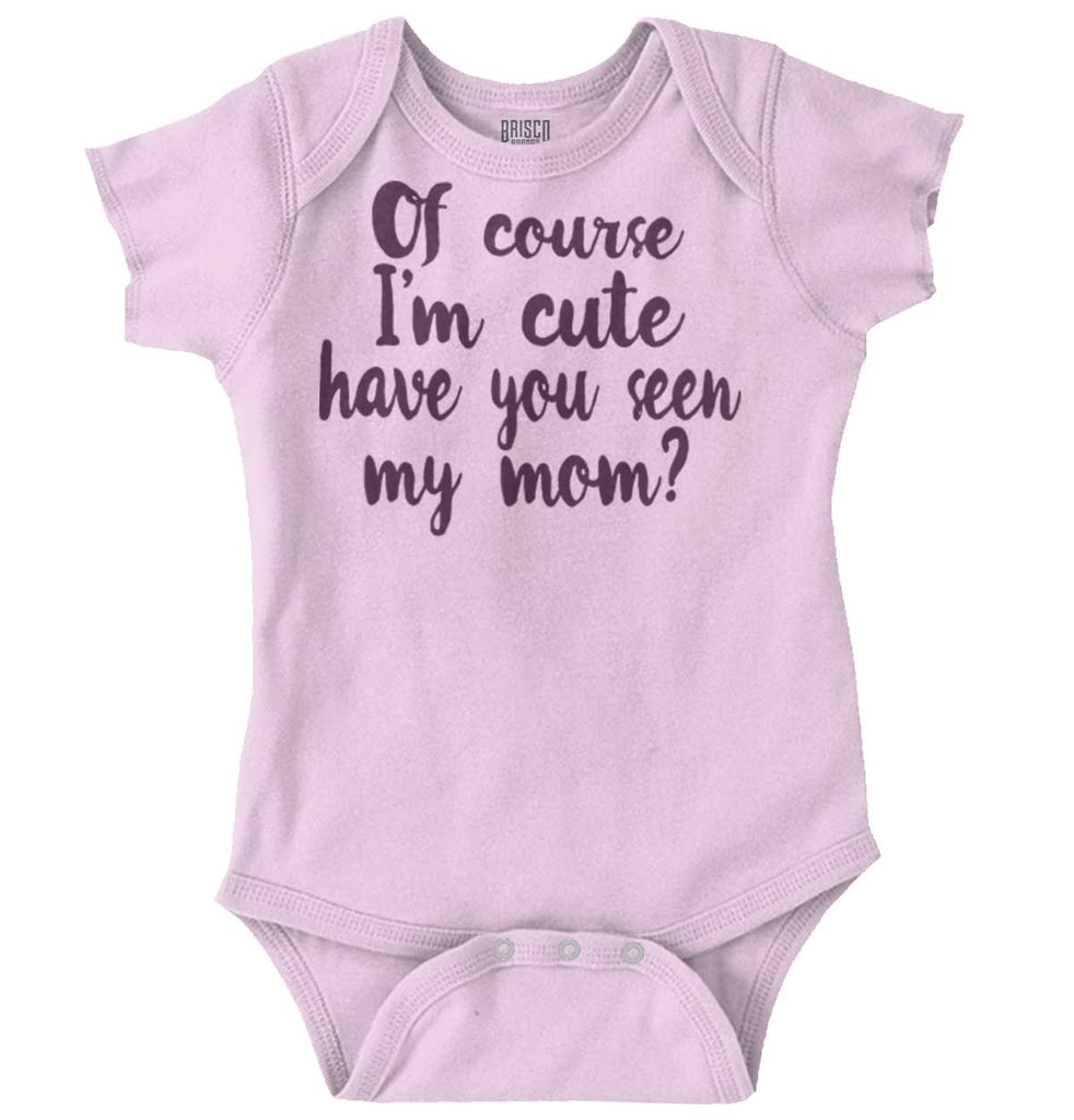 Cute Mom Romper Bodysuit-Direct To Garment Print-Brisco Baby
