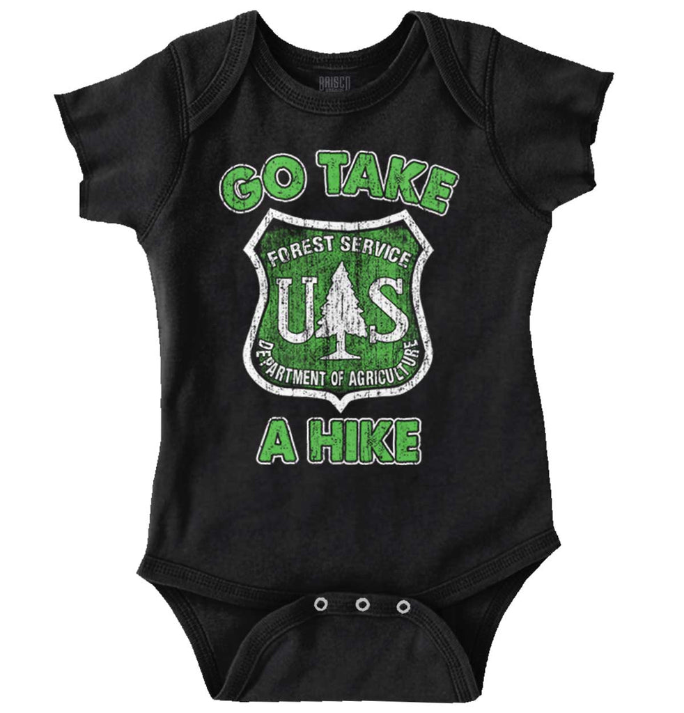 Go Take A Hike Romper Bodysuit-Direct To Garment Print-Brisco Baby