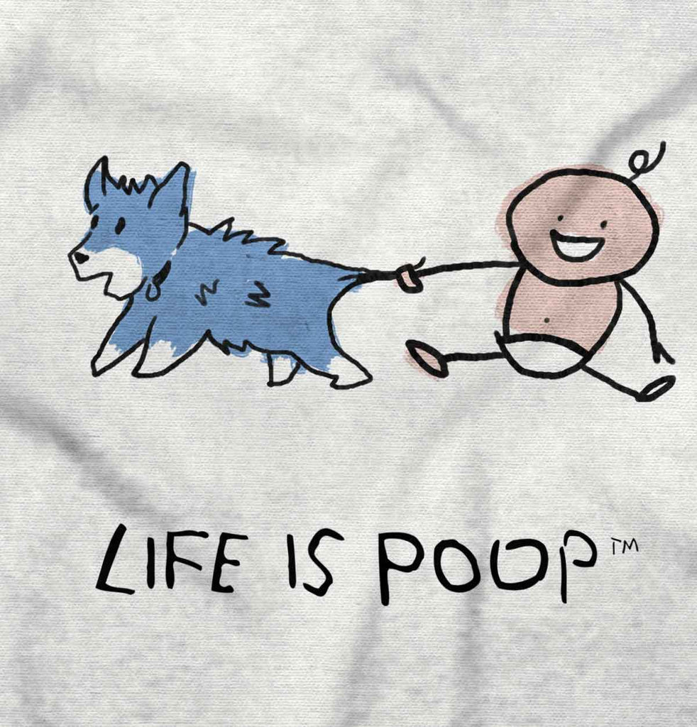 Dog Tail Romper Bodysuit-Direct To Garment Print-Brisco Baby