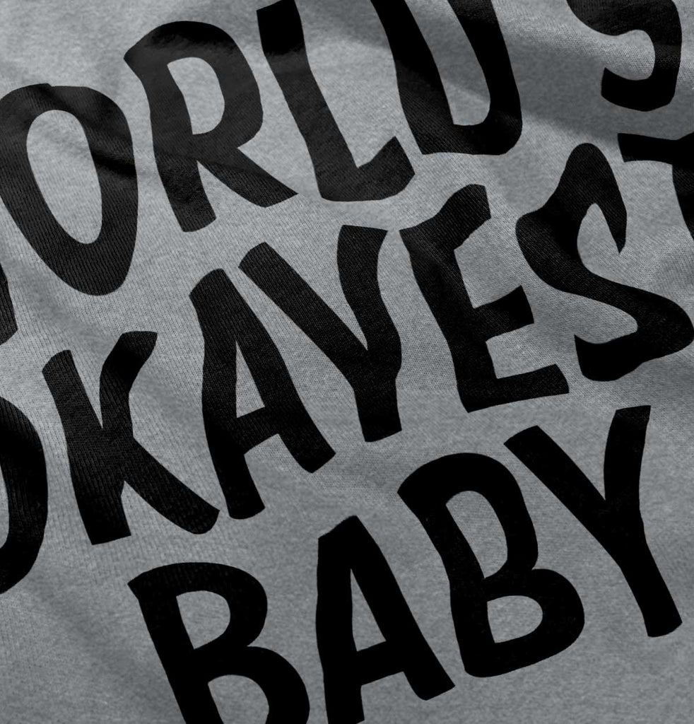 Okayest Baby Romper Bodysuit-Direct To Garment Print-Brisco Baby