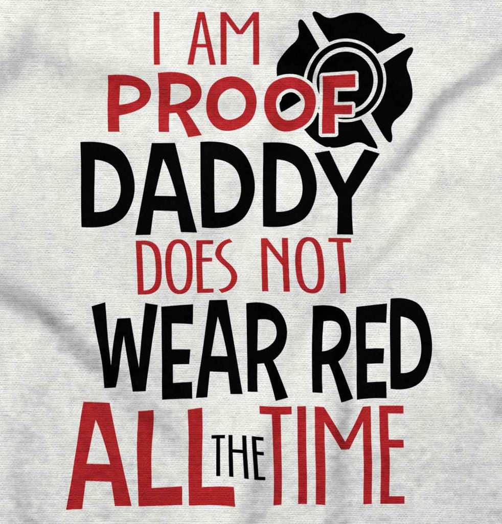 Father Firefighter Romper Bodysuit-Direct To Garment Print-Brisco Baby