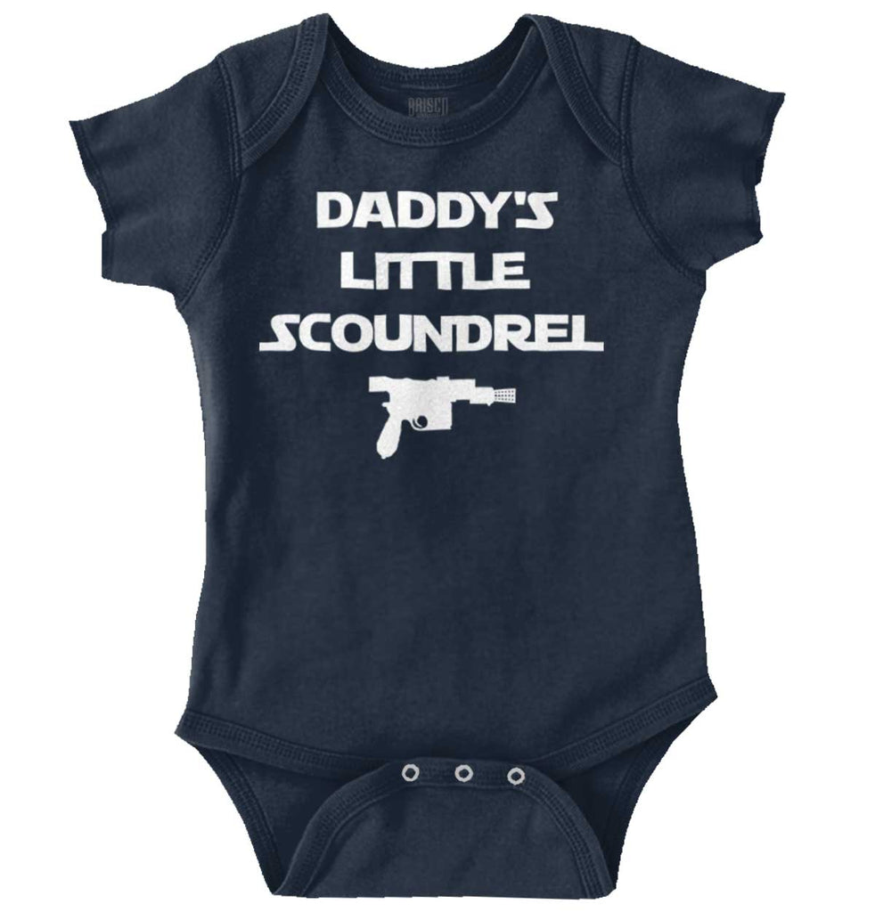 Daddy's Little Scoundrel Romper Bodysuit-Direct To Garment Print-Brisco Baby