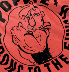 Popeye To The Finish Toddler Football Jersey Tee-Direct To Garment Print-Brisco Baby