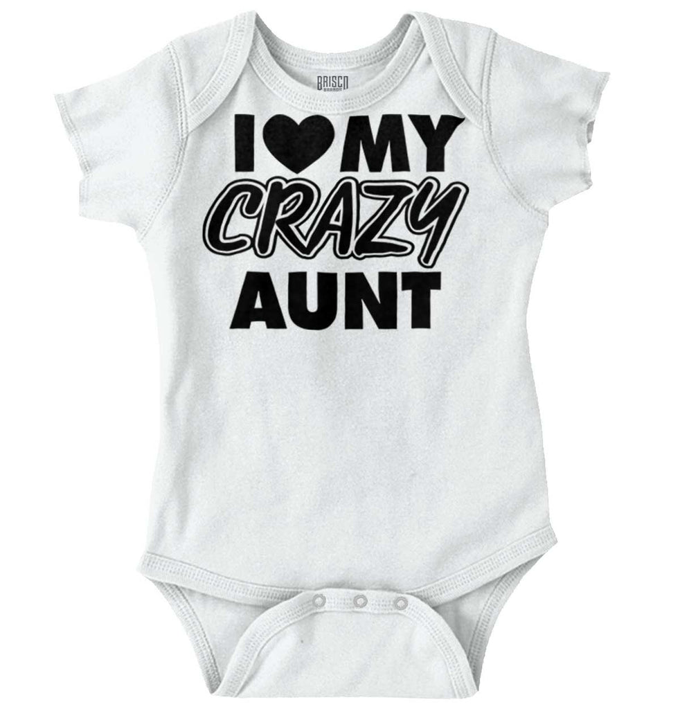 Crazy Aunt Romper Bodysuit-Direct To Garment Print-Brisco Baby