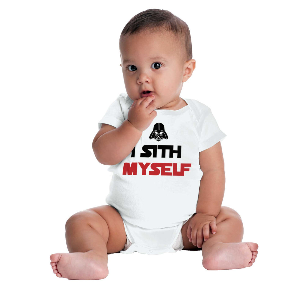 I Sith Myself Romper Bodysuit-Direct To Garment Print-Brisco Baby