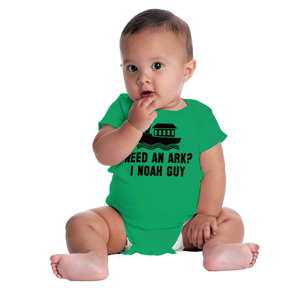 Ark Noah Guy Romper Bodysuit-Direct To Garment Print-Brisco Baby
