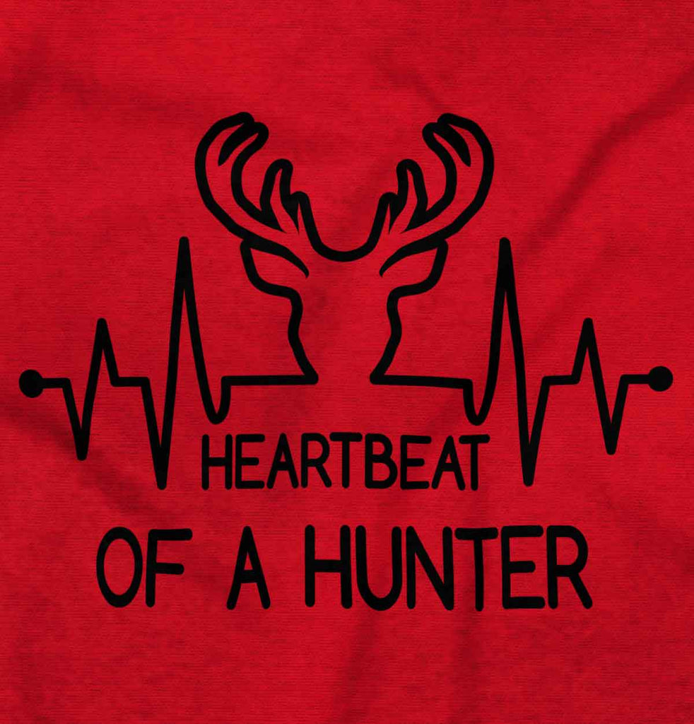 Deer Hunter Heartbeat Romper Bodysuit-Direct To Garment Print-Brisco Baby