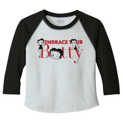 Embrace Betty Toddler Baseball-Direct To Garment Print-Brisco Baby