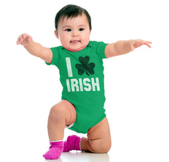 Love Irish Romper Bodysuit-Direct To Garment Print-Brisco Baby