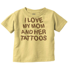 Mom's Tattoos Infant Toddler T Shirt-Direct To Garment Print-Brisco Baby