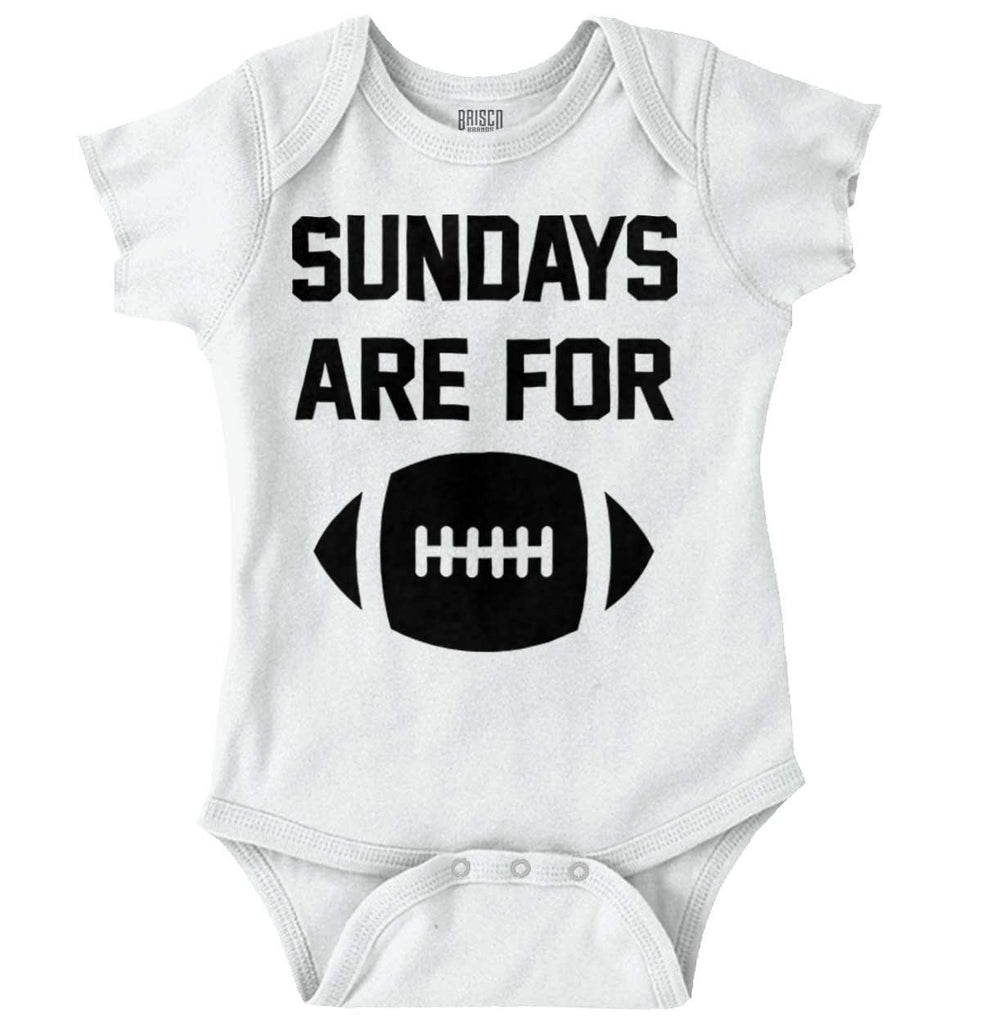 Sundays for Football Romper Bodysuit-Direct To Garment Print-Brisco Baby