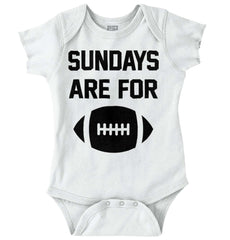 Sundays for Football Romper Bodysuit-Direct To Garment Print-Brisco Baby