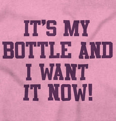 I Want It Now Romper Bodysuit-Direct To Garment Print-Brisco Baby