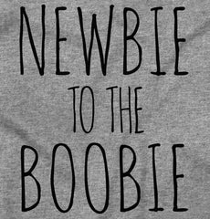 Newbie Boobie Romper Bodysuit-Direct To Garment Print-Brisco Baby
