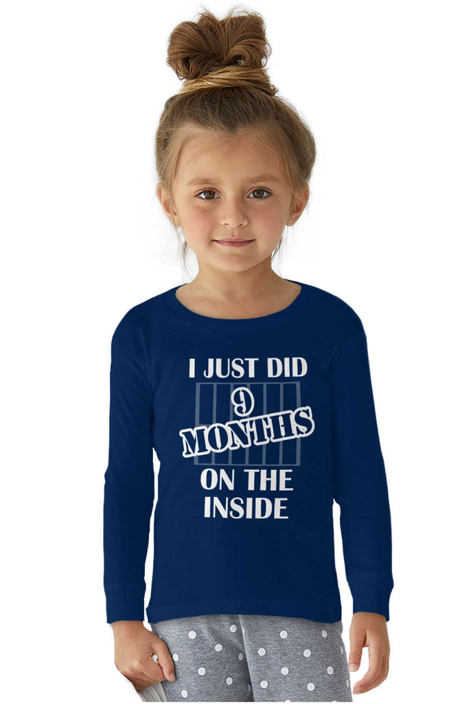 9 Months On The Inside Solid Baby Pajama Top-Direct To Garment Print-Brisco Baby