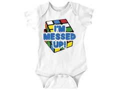 Messed Up Romper Bodysuit-Direct To Garment Print-Brisco Baby