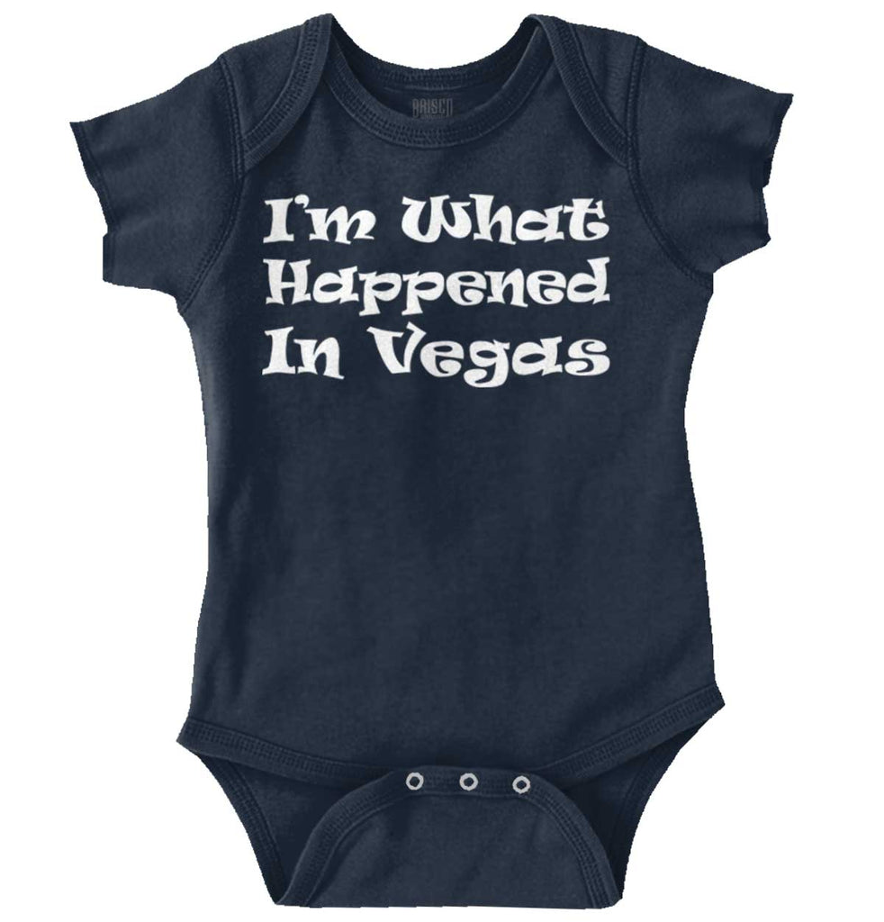 Happened In Vegas Romper Bodysuit-Direct To Garment Print-Brisco Baby