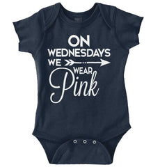 Wear Pink Romper Bodysuit-Direct To Garment Print-Brisco Baby