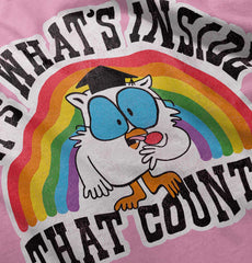 Mr Owl What's Inside Romper Bodysuit-Direct To Garment Print-Brisco Baby