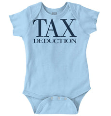 Tax Deduction Romper Bodysuit-Direct To Garment Print-Brisco Baby