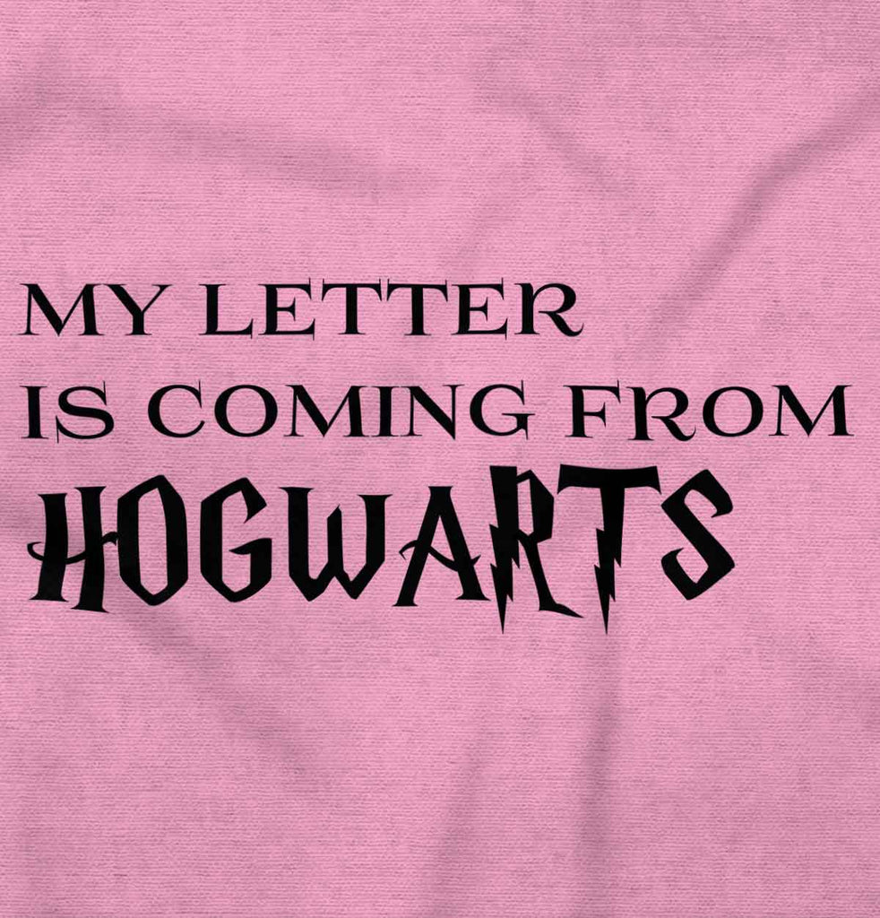 Letter Coming Hogwarts Infant Toddler T Shirt-Direct To Garment Print-Brisco Baby