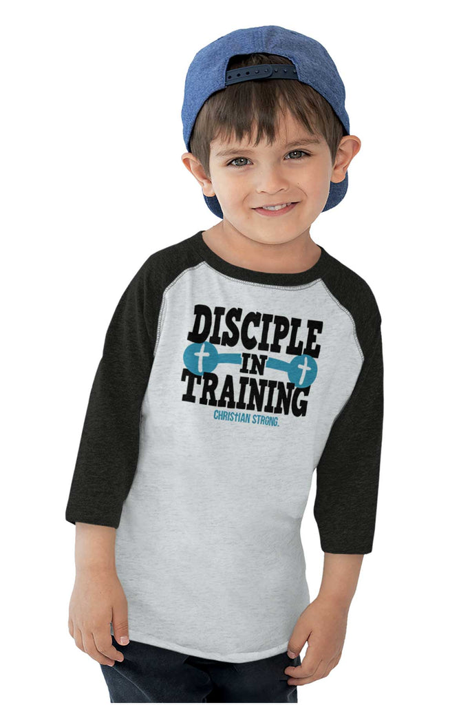 Disciple In Training Toddler Baseball-Direct To Garment Print-Brisco Baby