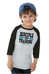 Disciple In Training Toddler Baseball-Direct To Garment Print-Brisco Baby