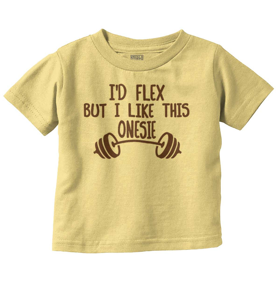 I'd Flex Infant Toddler T Shirt-Direct To Garment Print-Brisco Baby