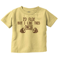 I'd Flex Infant Toddler T Shirt-Direct To Garment Print-Brisco Baby