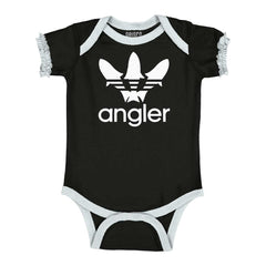 Angler Ruffled Trim Bodysuit-Direct To Garment Print-Brisco Baby