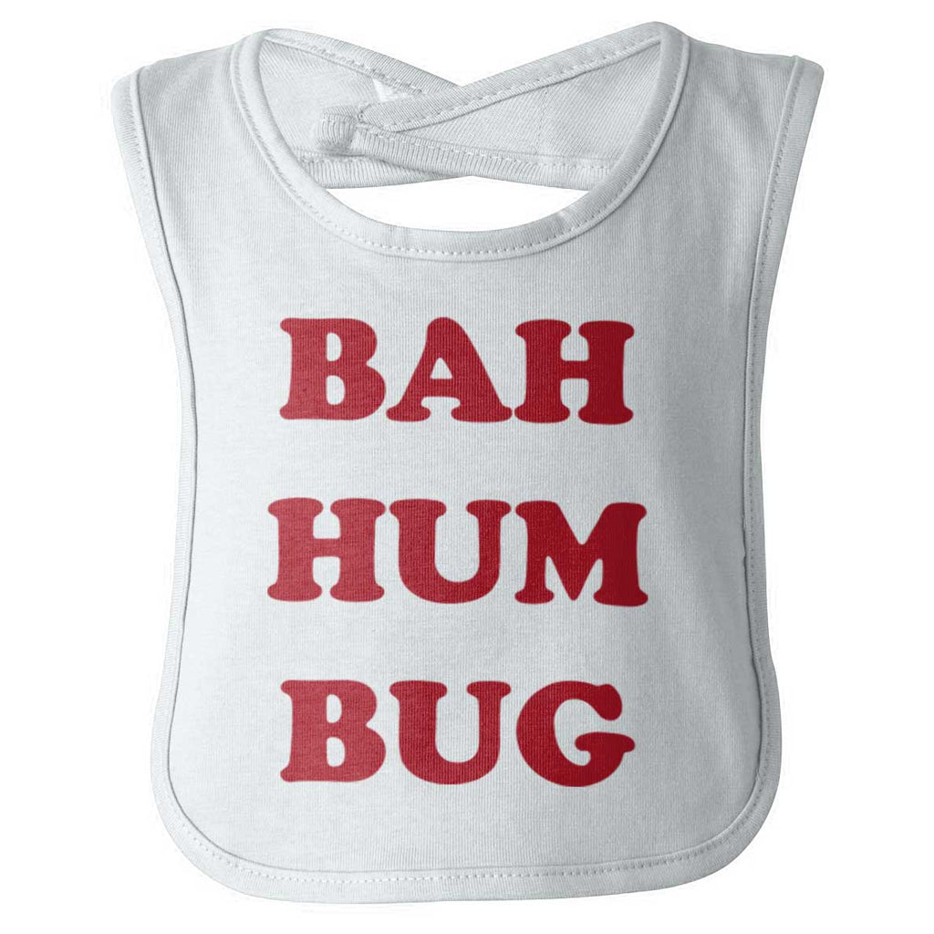 Bah Hum Bug Infant Baby Bib-Direct To Garment Print-Brisco Baby