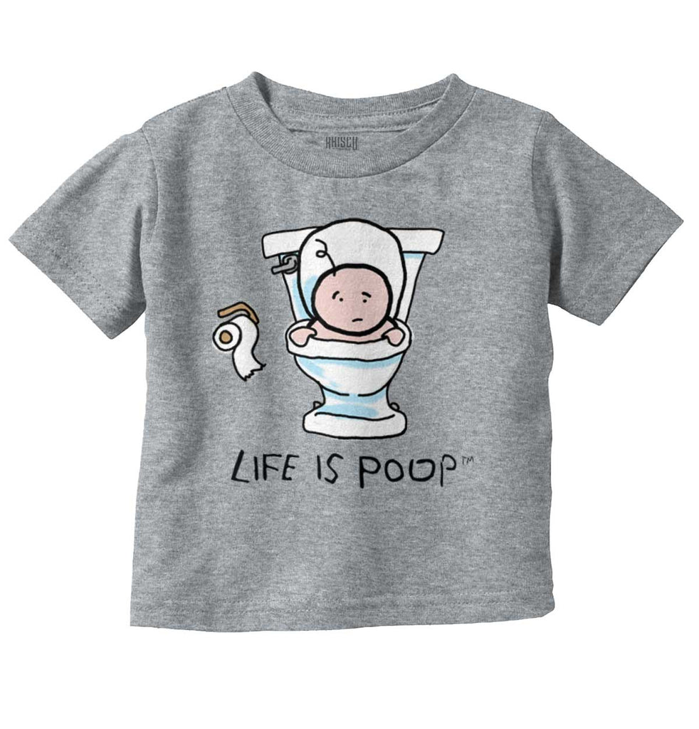 Baby Toilet Infant Toddler T Shirt-Direct To Garment Print-Brisco Baby