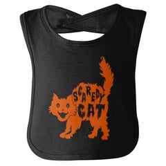 Scaredy Cat Infant Baby Bib-Direct To Garment Print-Brisco Baby