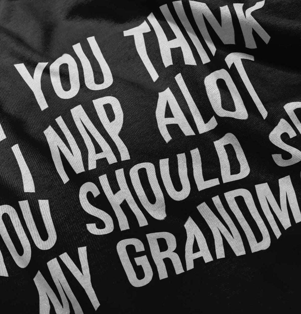 Nap A Lot See Grandma Infant Baby Bib-Direct To Garment Print-Brisco Baby